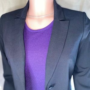 CALVIN KLEIN PETITE TWO BUTTON BLAZER